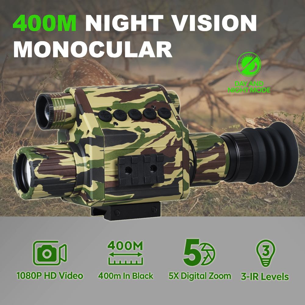 Night Vision Monocular 1080P - Dijital Gece Görüş Dürbünü Gündüz ve