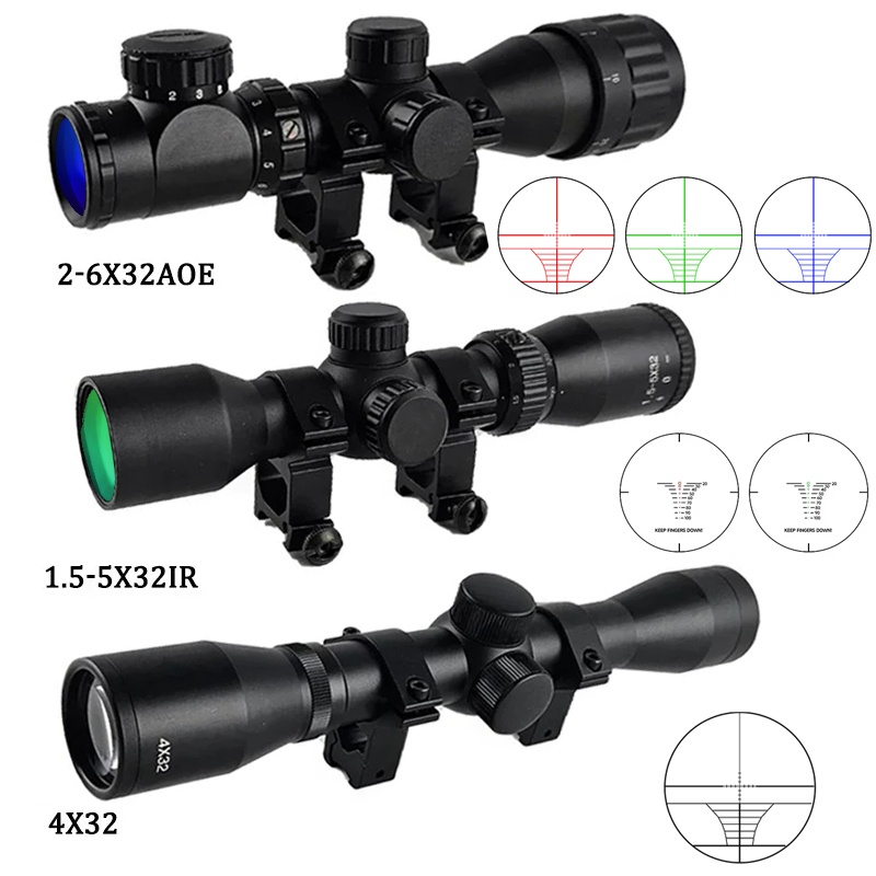 Night Vision Scope For Crossbow - 4x32 1.5-5x32IR 2-6X32AOE Taktik Kapsam Crossbow