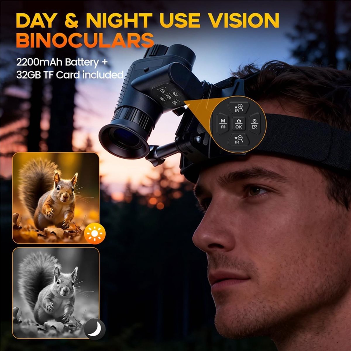 Night Vision Monocular 8X - Mutlu Yıllar! 4K Gece Görüşlü, Yıldız