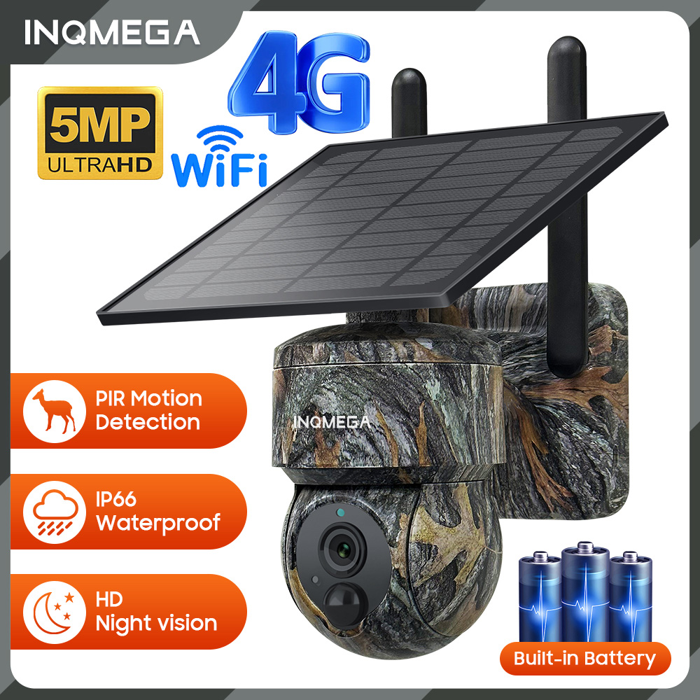 Night Vision Camera Wifi 4G - INQMEGA 5MP 4G / WIFI Güneş