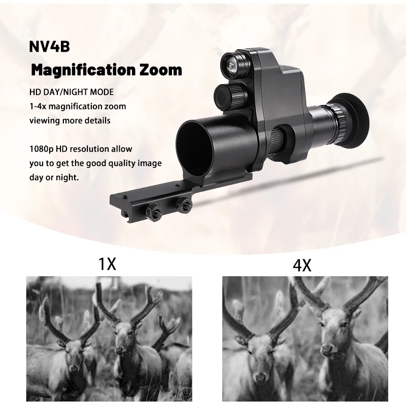 Night Vision Scope 4X Digital - NV4B Klipsli Gece Görüş IR Dijital