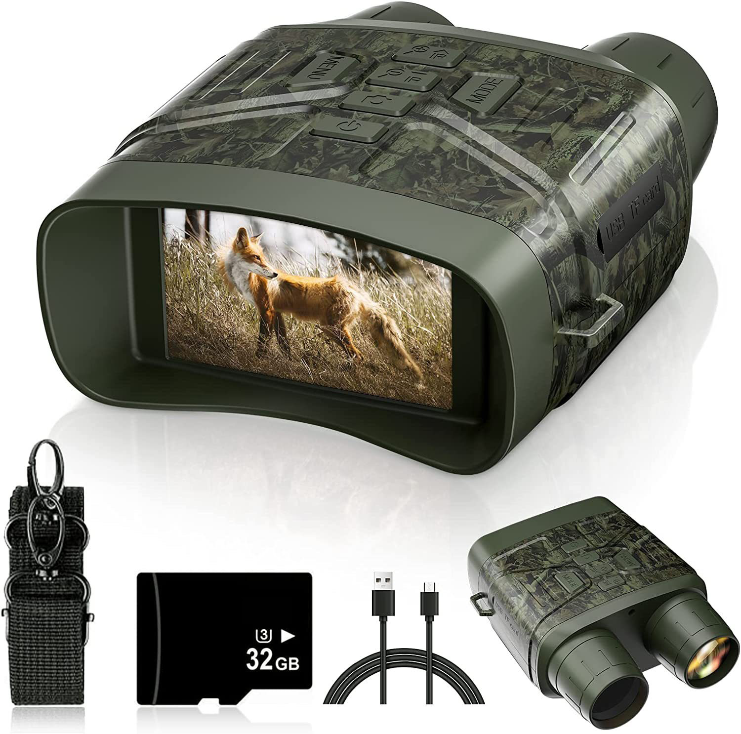 Digital Night Vision Binoculars 4K - 5X Dijital Zoom Dürbün, 4K HD