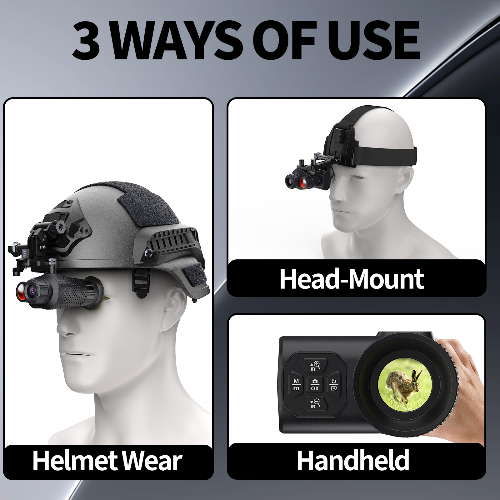 Night Vision Monocular 8X - Elde Taşınabilir Tek Gözlü Gece Görüş