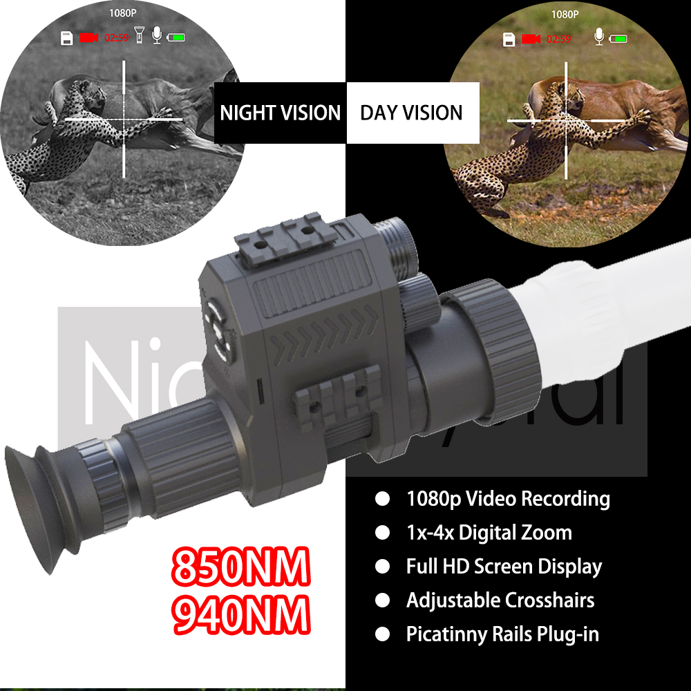 Night Vision Rifle Scope Ir 850Nm - Megaorei NK007 PLUS Avcılık Dijital Gece