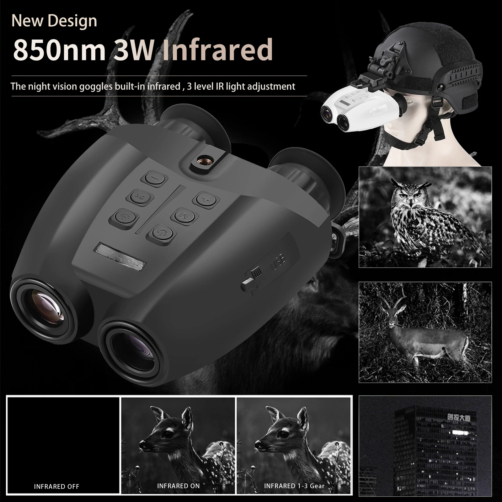 Night Vision Goggles Head Mounted - PVS-32 NVG dağı kafa monte kızılötesi