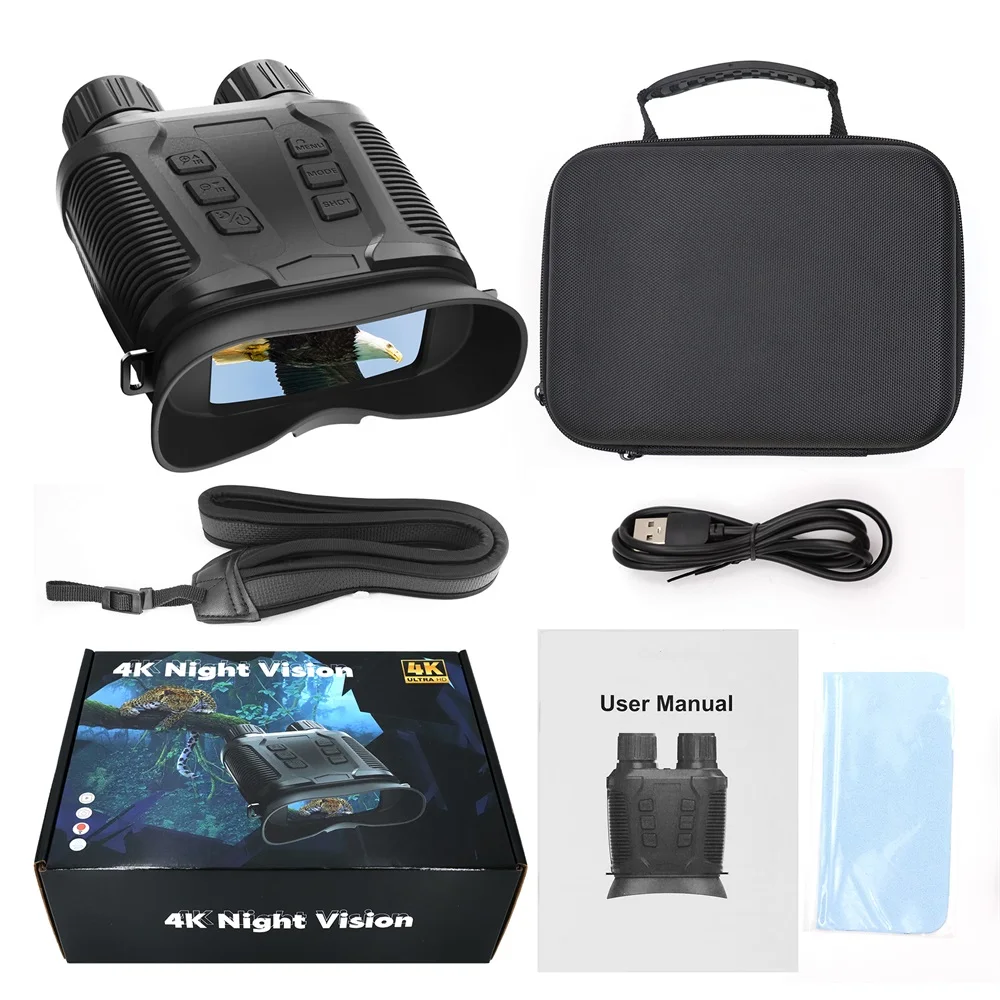 Digital Night Vision Binoculars 4K - NV3280 500M Dijital Gece Görüşlü Dürbün,
