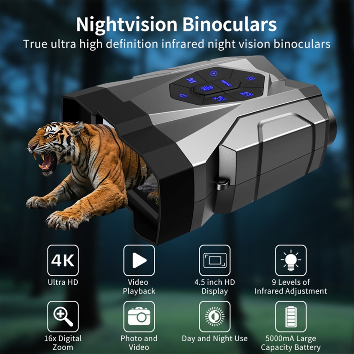 4K UHD Dijital Dürbün Teleskop - Digital Night Vision Binoculars 4K incelemesi ve fiyatı