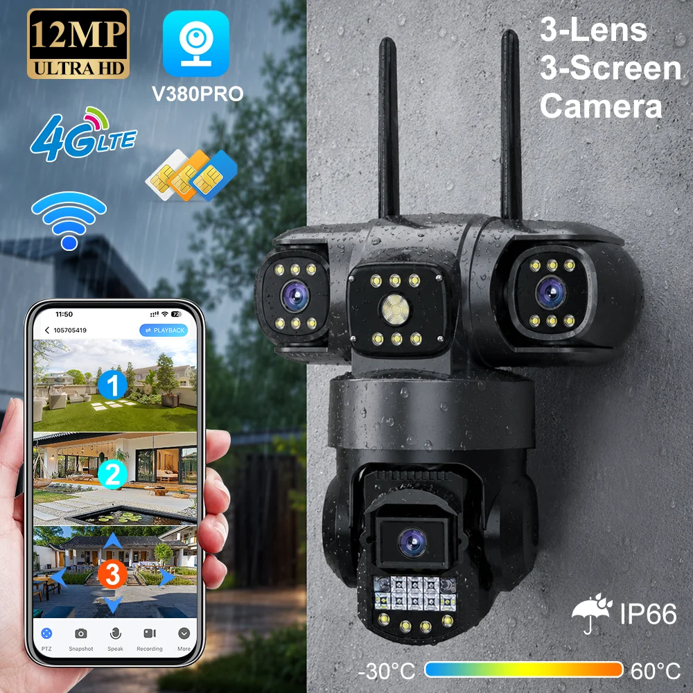 V380 Pro 4G Dış Mekan Su Geçir - Night Vision Camera Wifi 4G incelemesi ve fiyatı