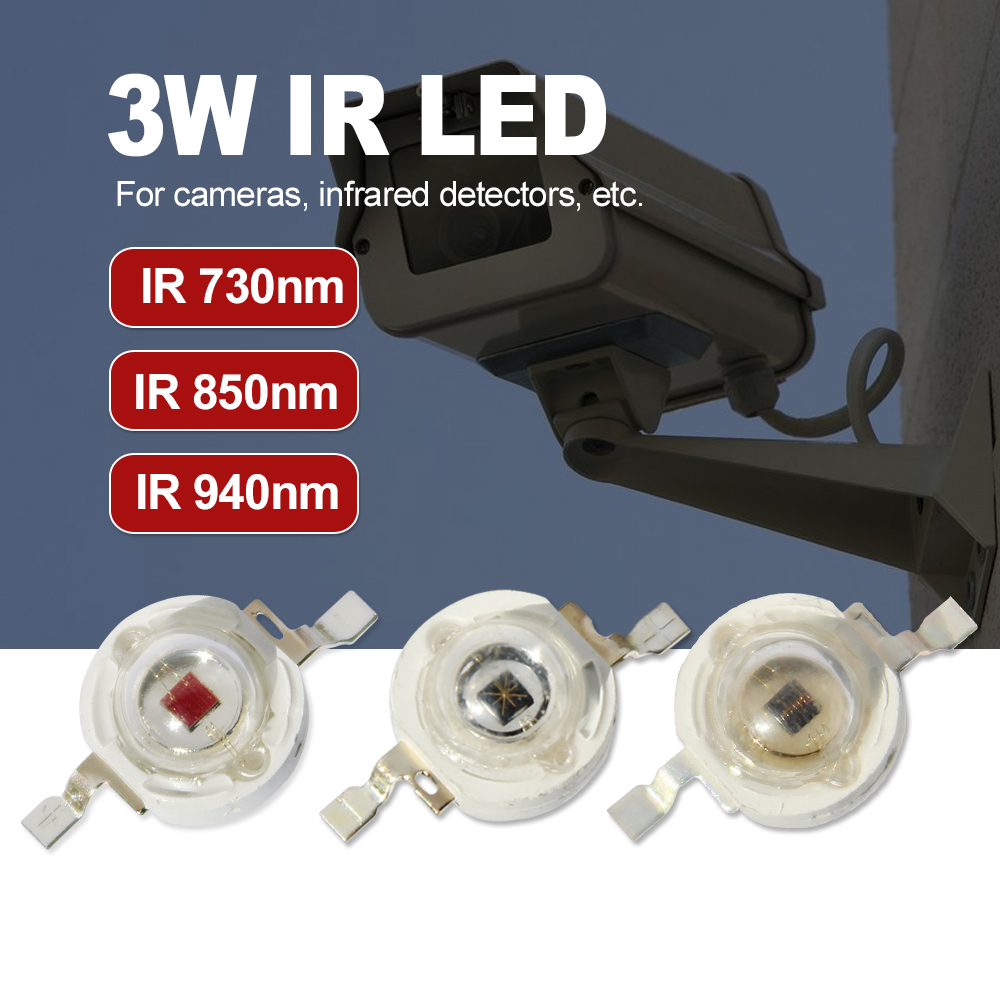 10 adet-100 adet LED 3W 3Watt  - Ir Illuminator 850Nm Flashlight incelemesi ve fiyatı