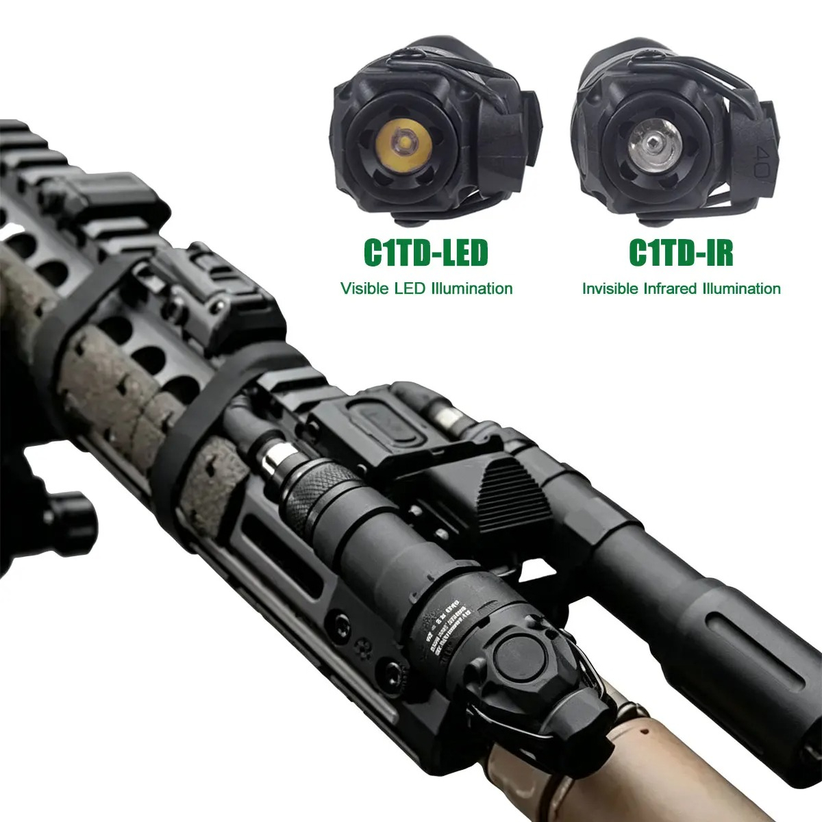 Taktik Ayarlanabilir KIJI K1 K - Ir Illuminator 850Nm Flashlight incelemesi ve fiyatı