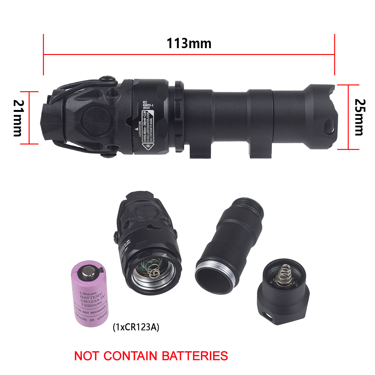 Taktik Ayarlanabilir KIJI K1 K - Ir Illuminator 850Nm Flashlight incelemesi ve fiyatı