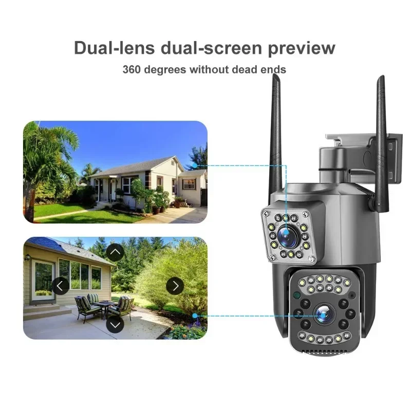 8MP WIFI IP Kamera 4K PTZ Çift - Night Vision Camera Wifi 4G incelemesi ve fiyatı