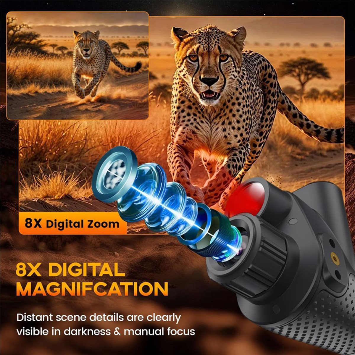 Mutlu Yıllar! 4K Gece Görüşlü, - Night Vision Monocular 8X incelemesi ve fiyatı