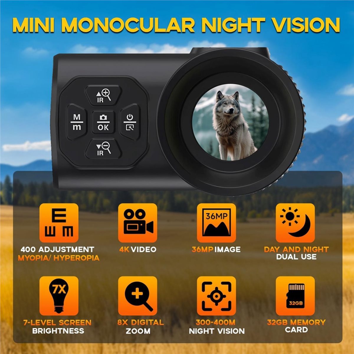 Mutlu Yıllar! 4K Gece Görüşlü, - Night Vision Monocular 8X incelemesi ve fiyatı