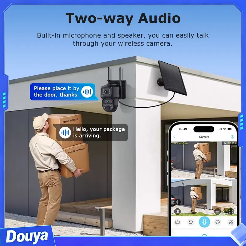 6MP 4G Wifi Çift Lens Çift Gör - Night Vision Camera Wifi 4G incelemesi ve fiyatı