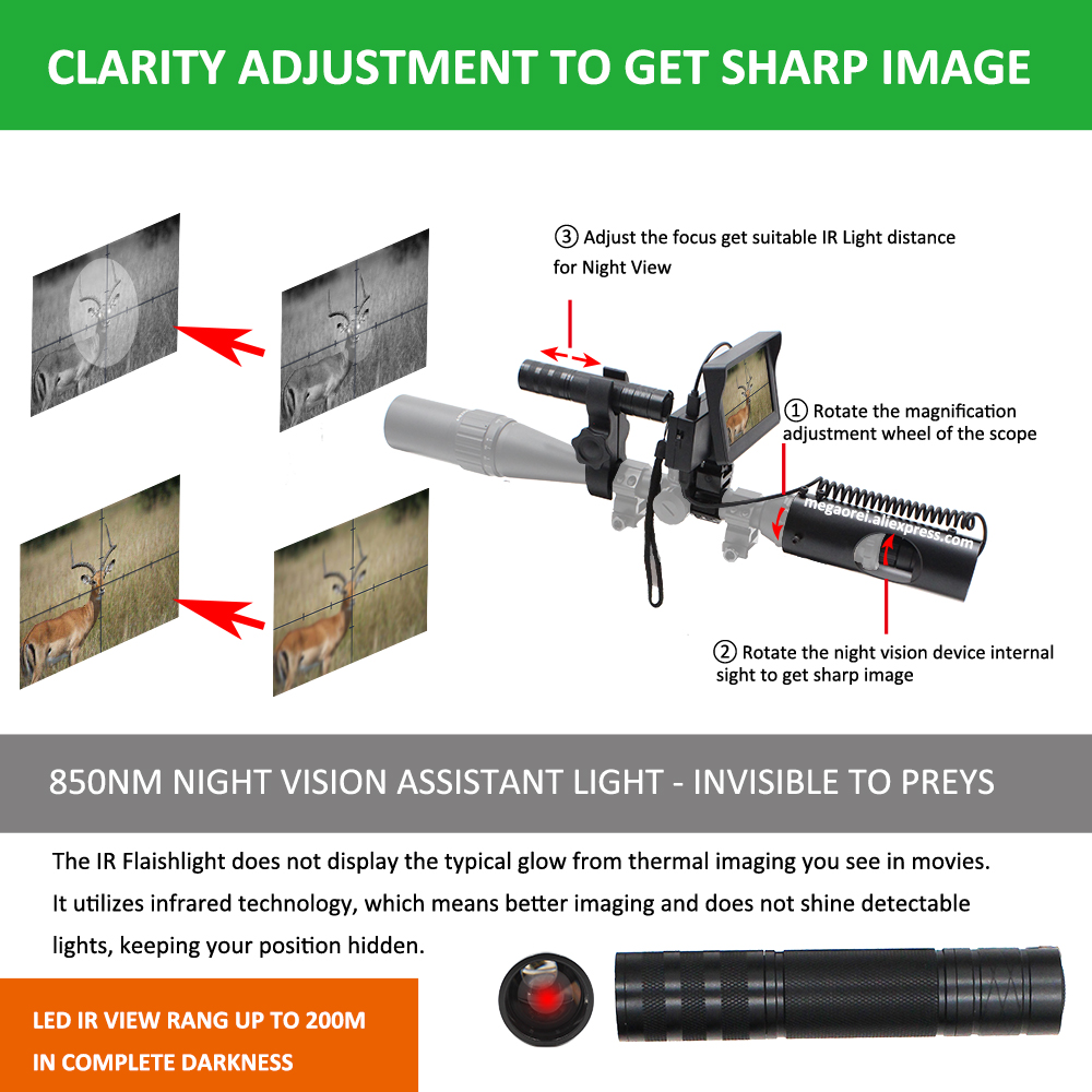 Megaorei 940nm 850nm Kızılötes - Ir Illuminator 850Nm Flashlight incelemesi ve fiyatı