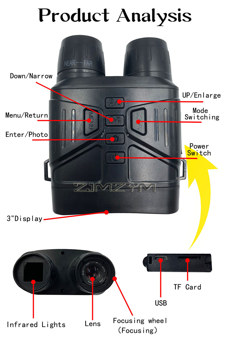5X Dijital Zoom Dürbün, 4K HD  - Digital Night Vision Binoculars 4K incelemesi ve fiyatı