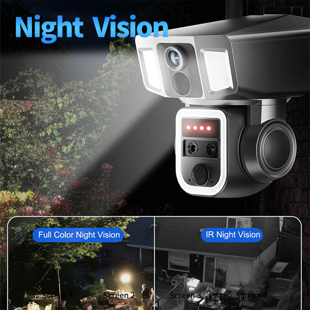 Dış Mekan 4G WiFi 3 Lensli 10X - Night Vision Camera Wifi 4G incelemesi ve fiyatı