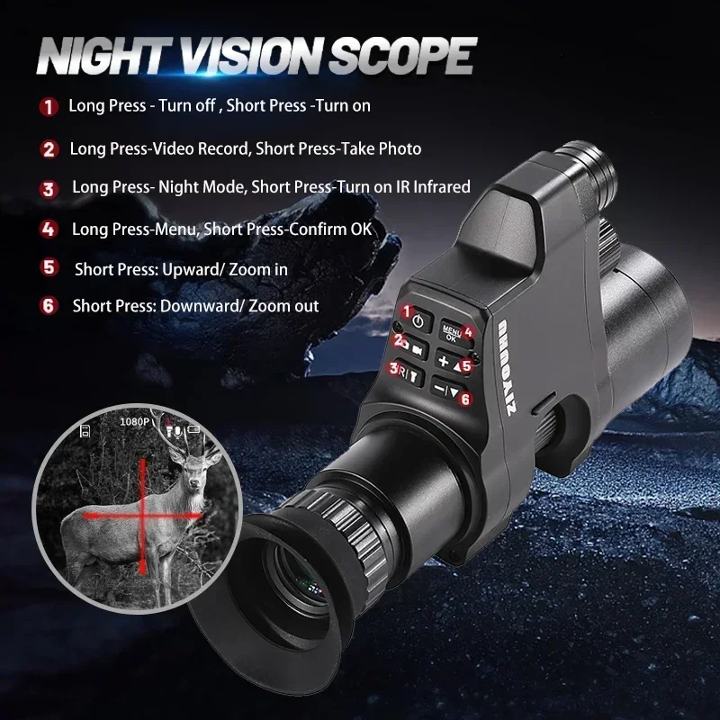 Monoküler dijital gece görüş N - Night Vision Monocular 1080P incelemesi ve fiyatı