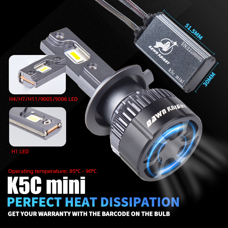 DAWNKNIGHT K5C Mini 40W H7 H4  - Night Vision Goggles Gen 3 incelemesi ve fiyatı