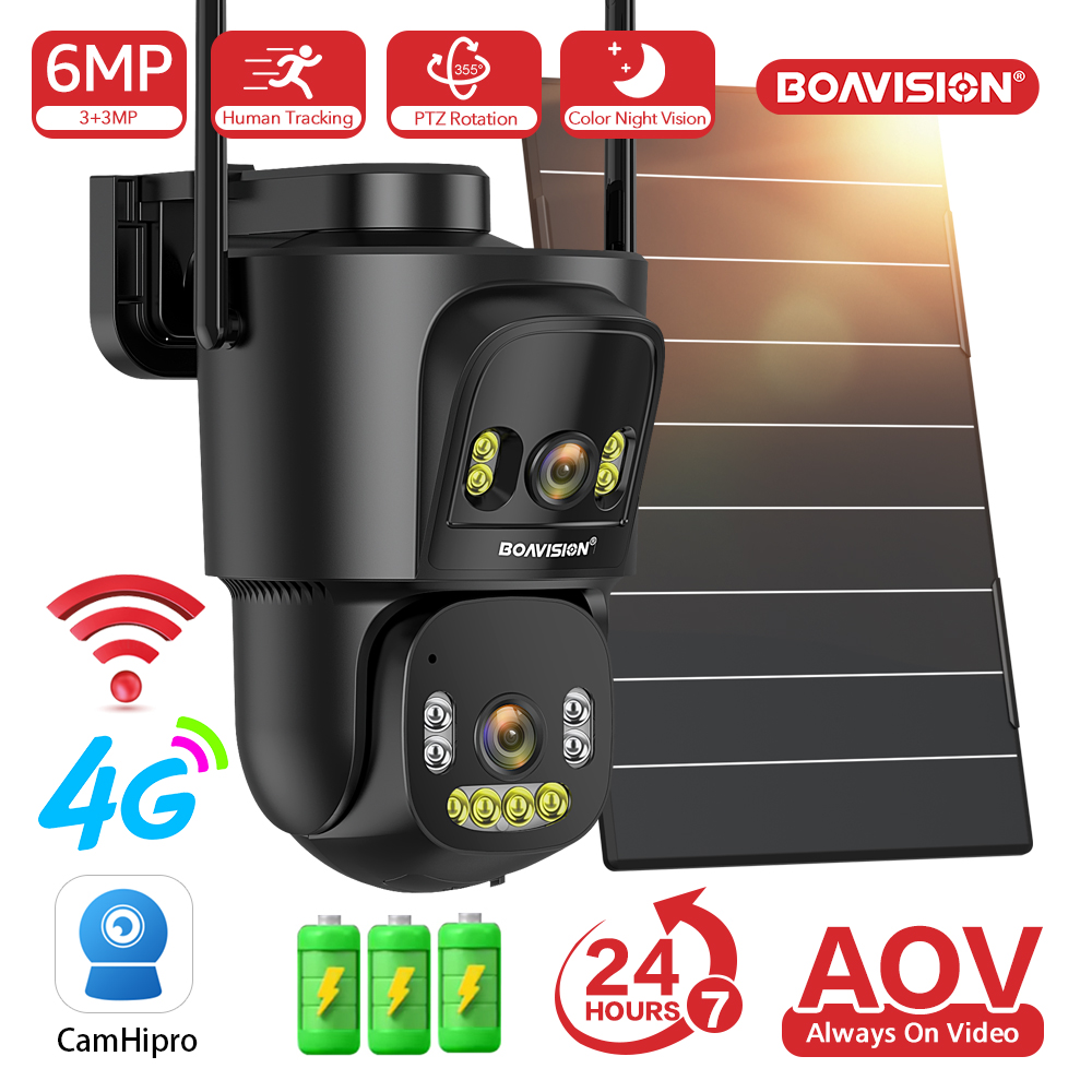 WiFi 4G AOV Güneş Panelli Kame - Night Vision Camera Wifi 4G incelemesi ve fiyatı