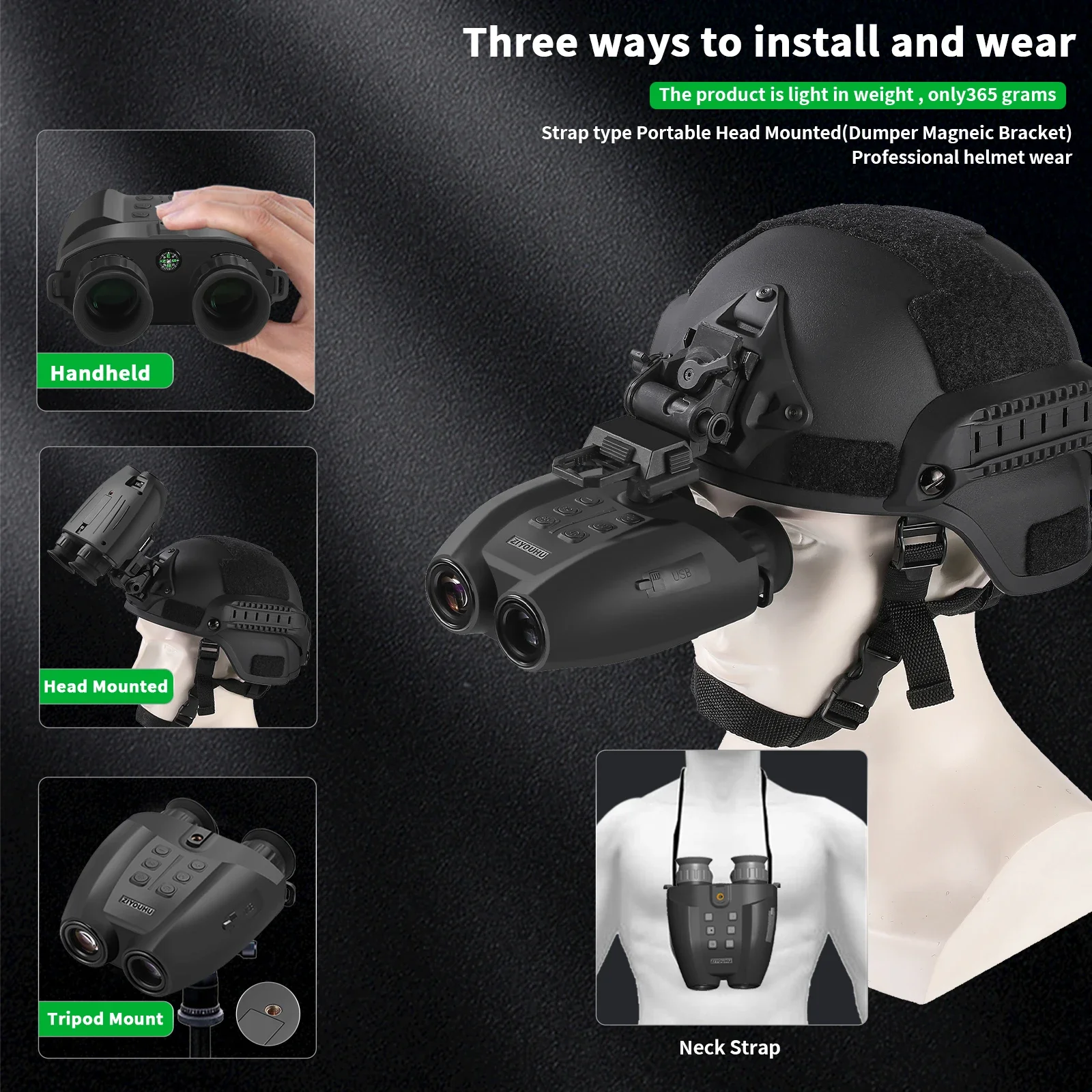 PVS-32 Kızılötesi Gece Dürbün  - Night Vision Goggles Head Mounted incelemesi ve fiyatı